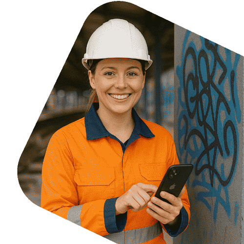 successfully logged graffiti incidence of graffiti on the phone app